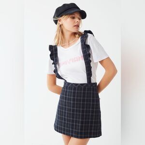 Urban Outfitters Time After Time Plaid Skirt Academia Edgy School Preppy Dirndl